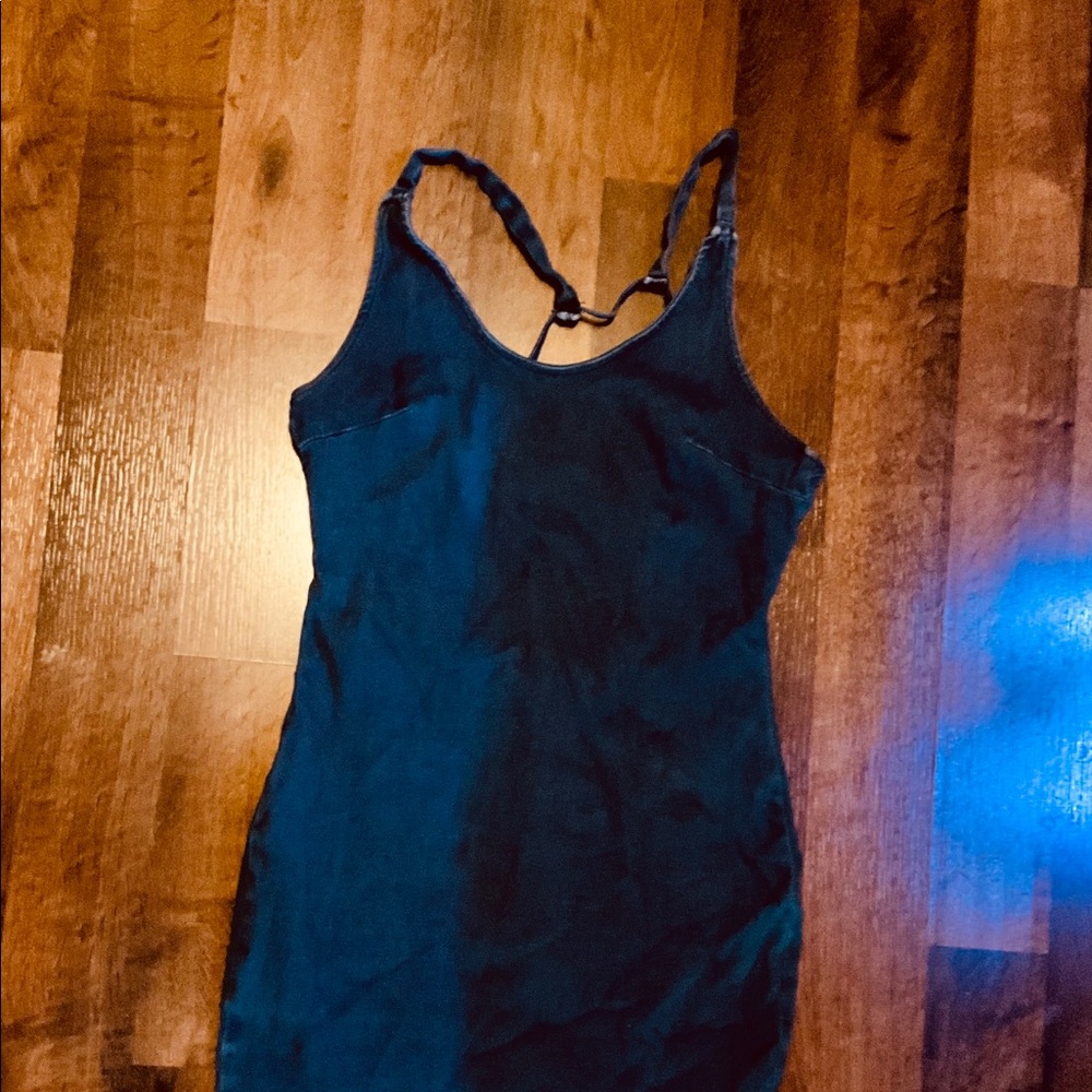 Blue jean mini dress